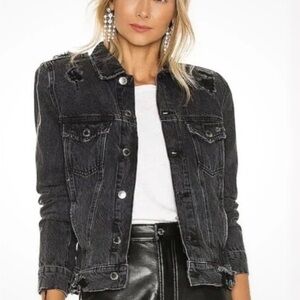 Retrofete Washed Black Denim Jacket